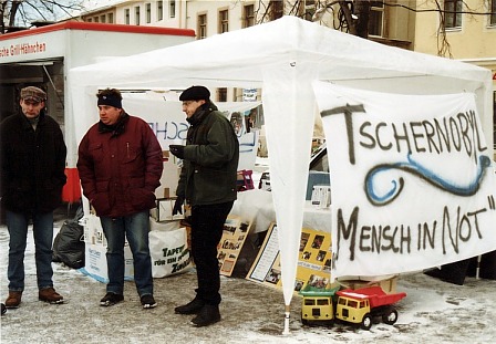 Spendenaktion des EJW e.V. im Februar 2000 in Dippoldiswalde
